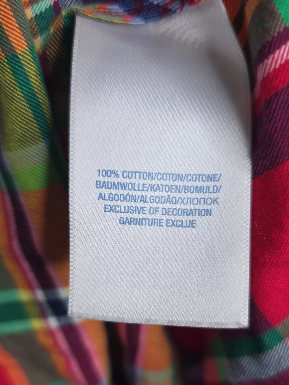Ralph Lauren Flannel Plaid Dress Size 6 Months